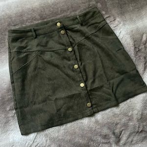 Green Corduroy Skirt